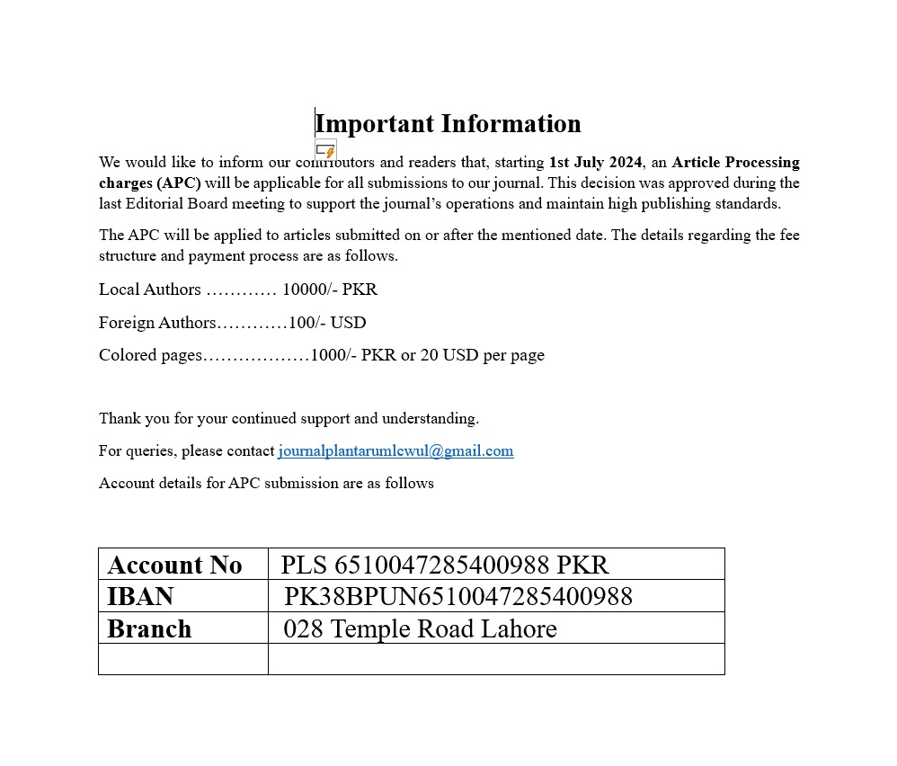 Important Information 